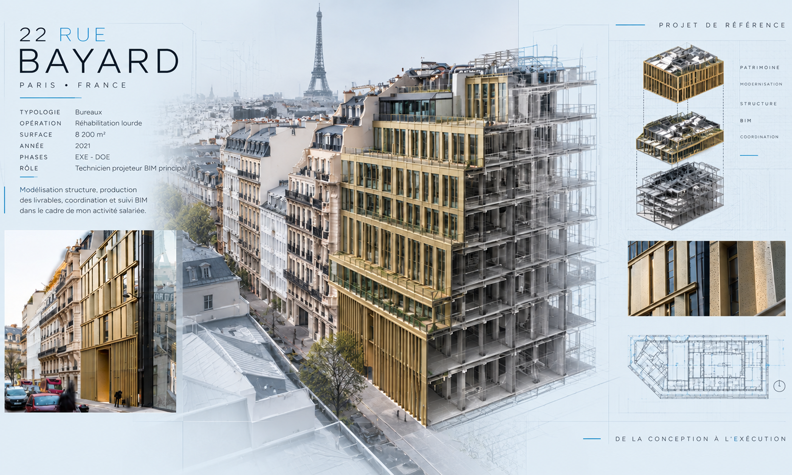 Emplacement réservé pour une photographie du projet 22 Rue Bayard