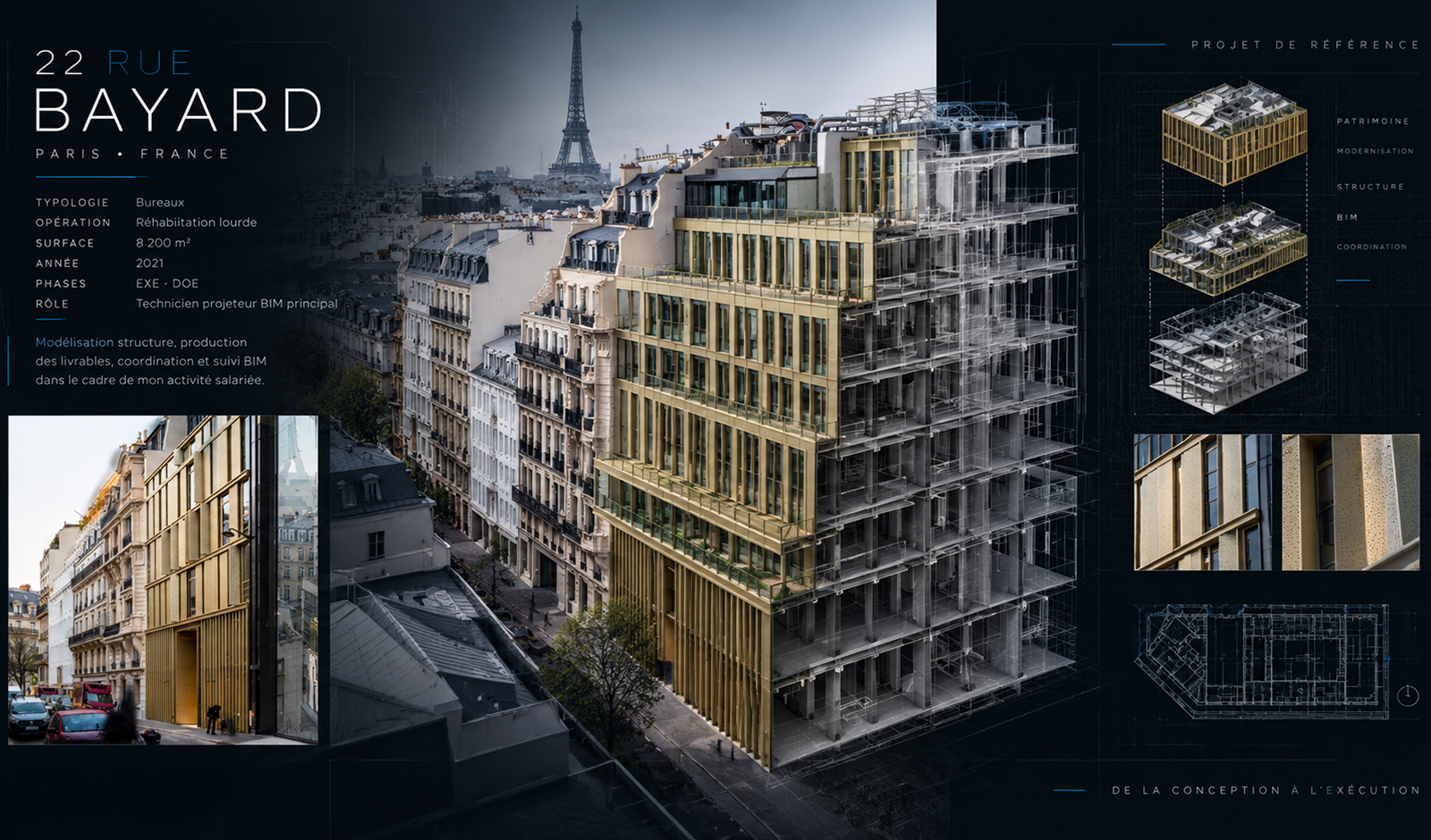 Emplacement réservé pour une photographie du projet 22 Rue Bayard